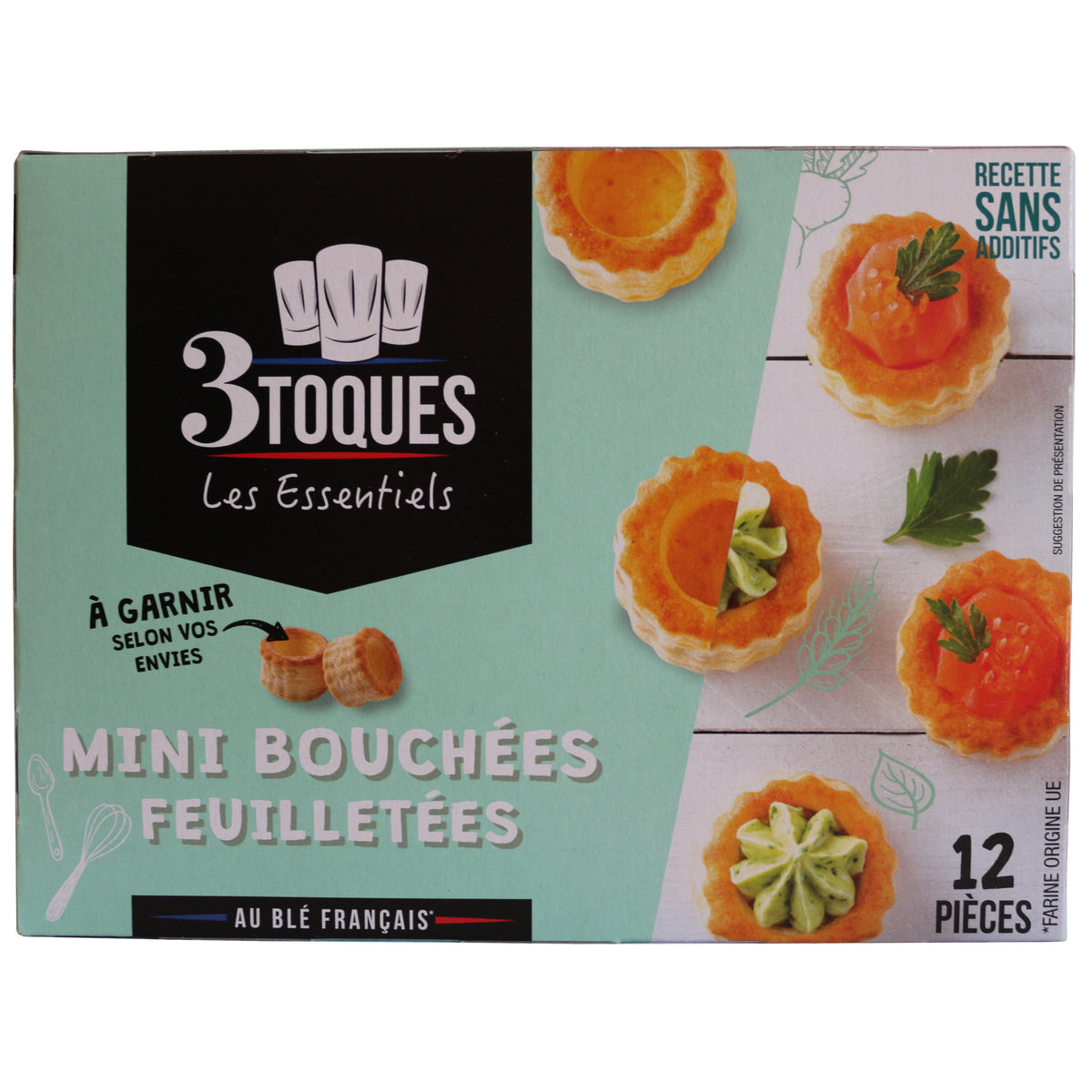3 Toques 12 Mini-Blätterteigpasteten