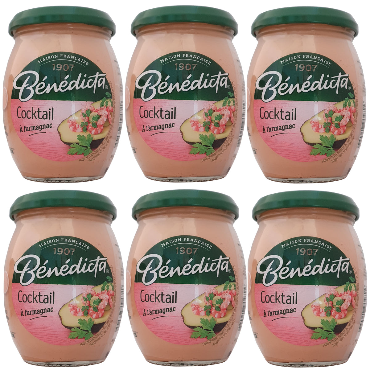 Bénédicta Cocktail Sauce 6x260g Glas