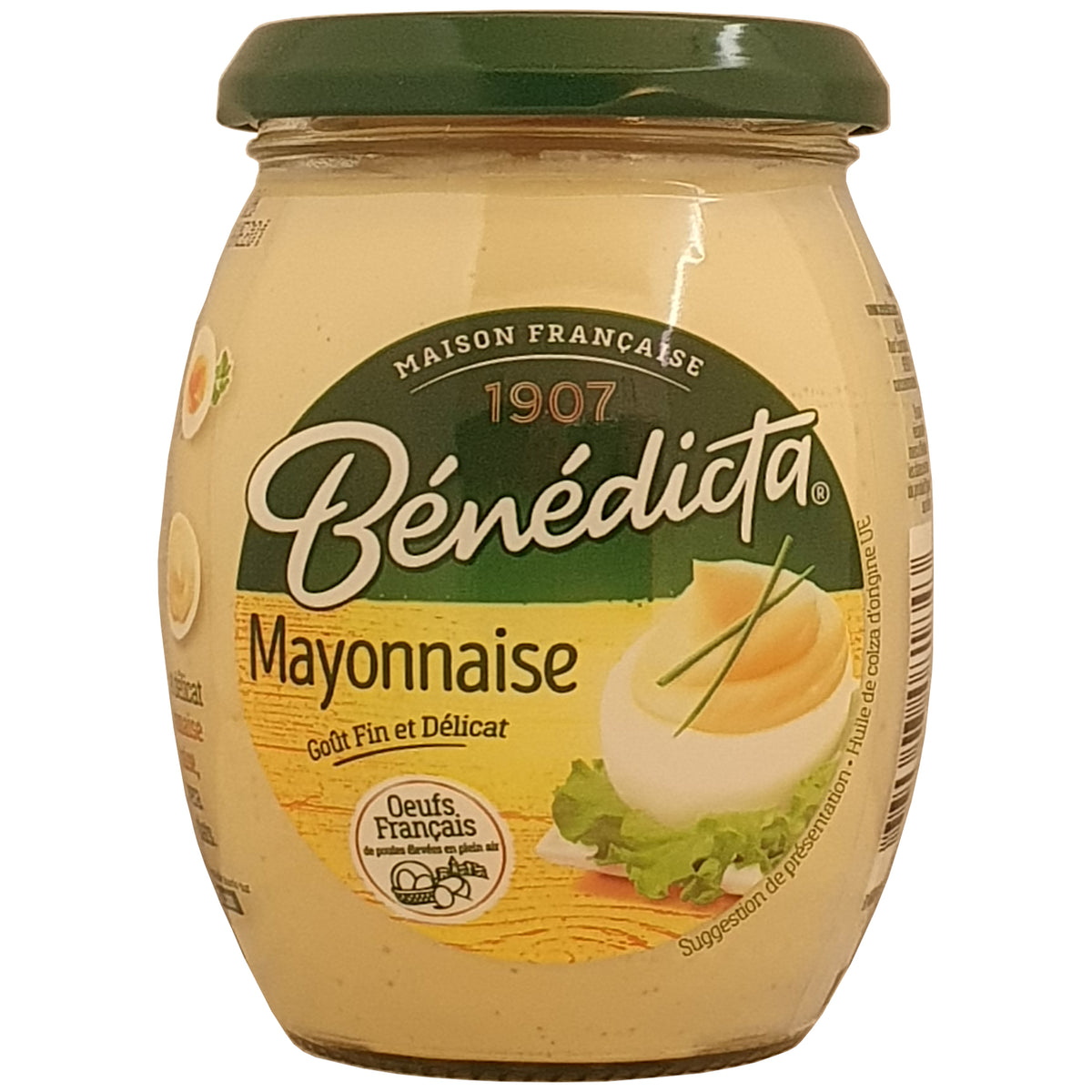 Bénédicta Mayonnaise 255g Glas