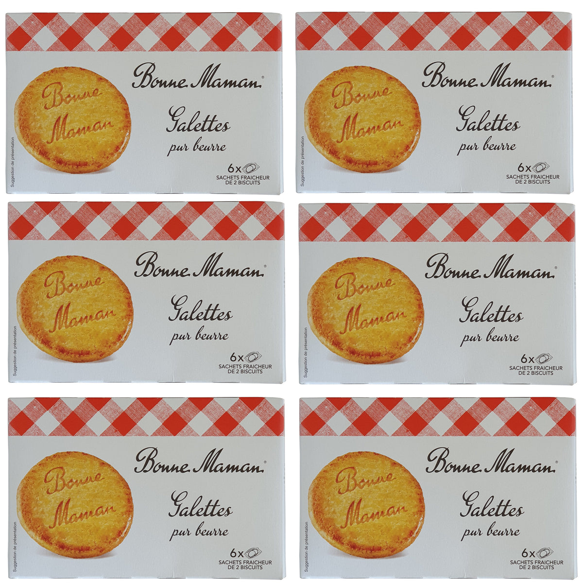 Bonne Maman Galettes mit Butter 6x170g Packung