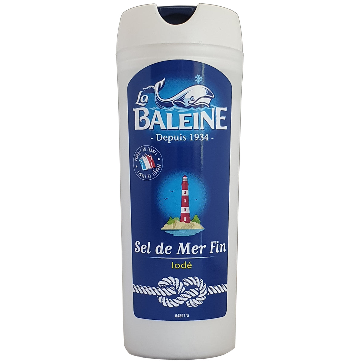 Feines Meersalz mit Jod von La Baleine 125g Dose