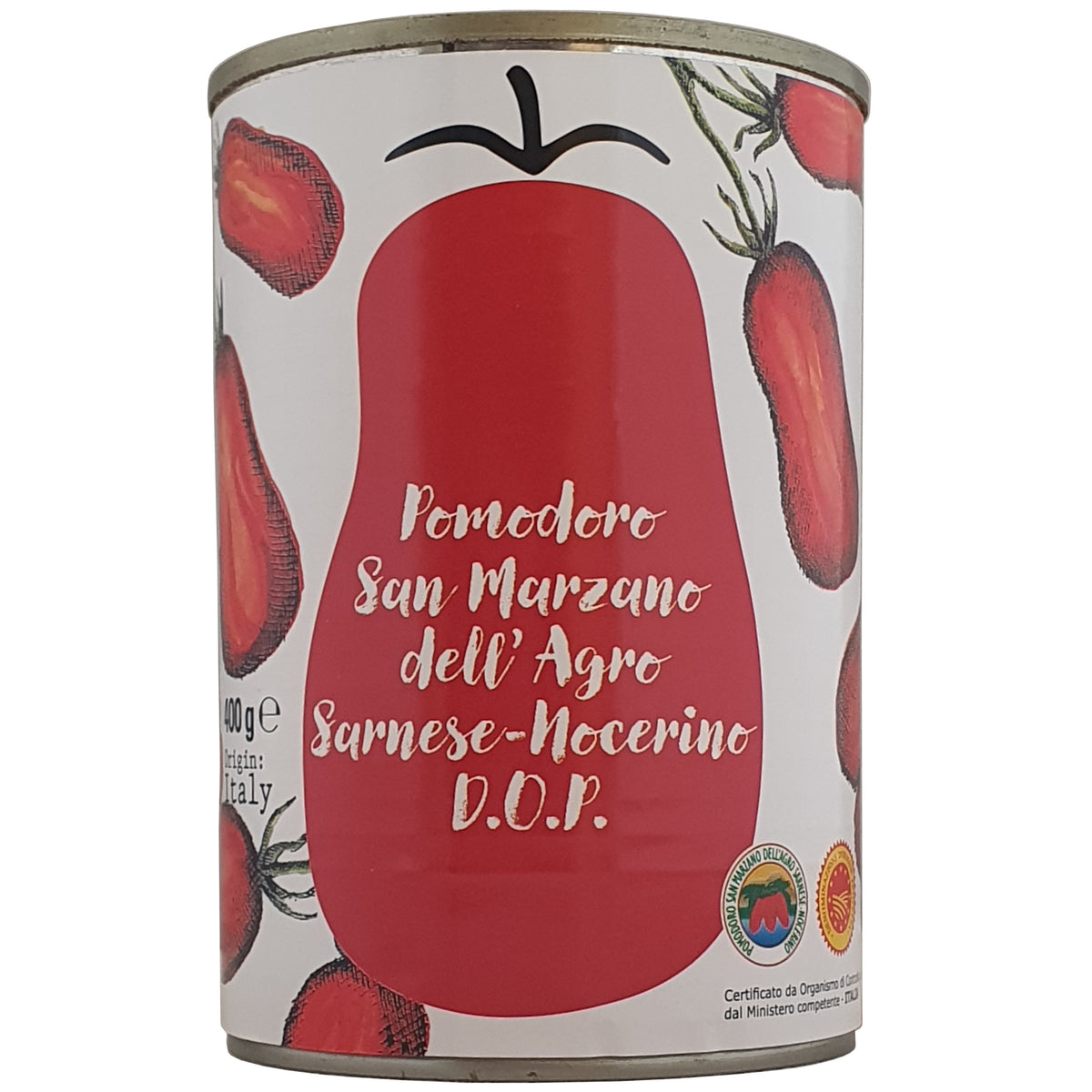 Ganze, geschälte San Marzano Tomaten D.O.P. zertifiziert