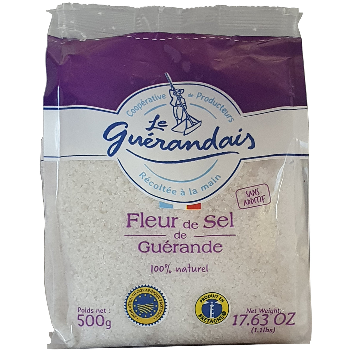Le Guérandais Fleur de Sel de Guérande 500g Beutel