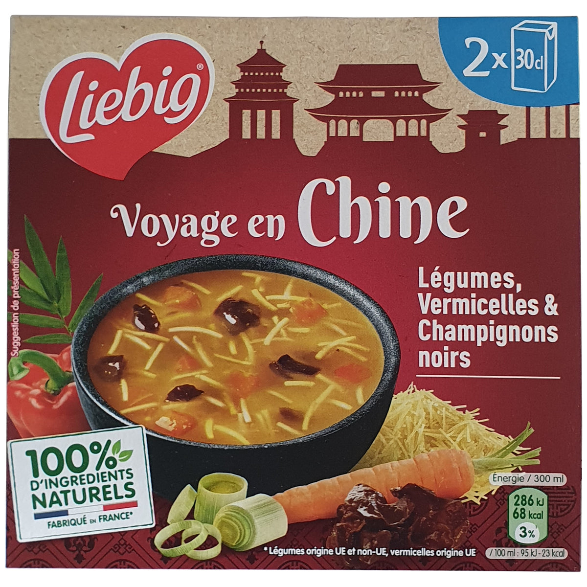 Liebig chinesische Suppe 2x300ml Packung