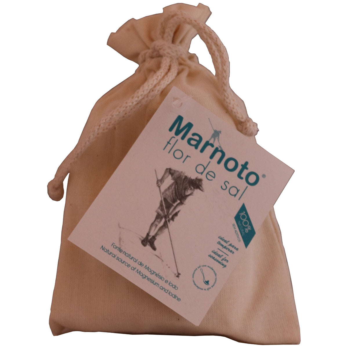 Marnoto Flor de Sal im Baumwollbeutel 125g