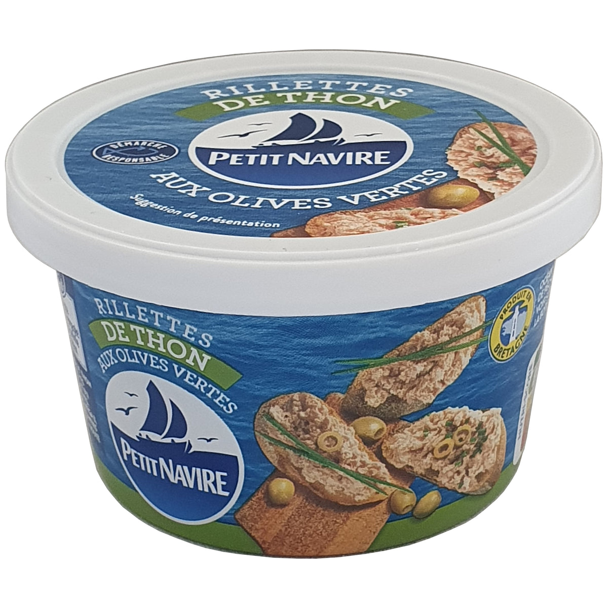 Petit Navire Thunfischrillettes mit grünen Oliven 125g Dose