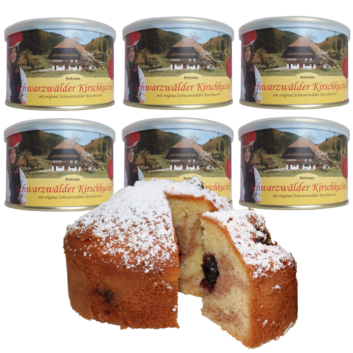 Schwarzwälder Kirschkuchen in der Dose 6x160g