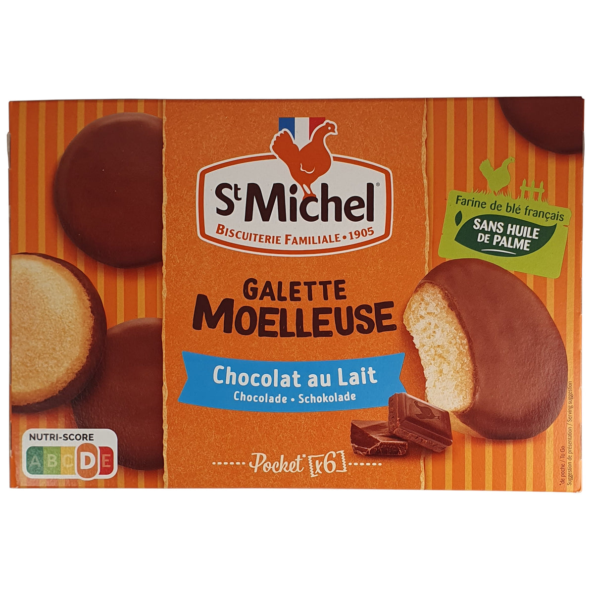 St Michel Küchlein mit Vollmilchschokolade überzogen