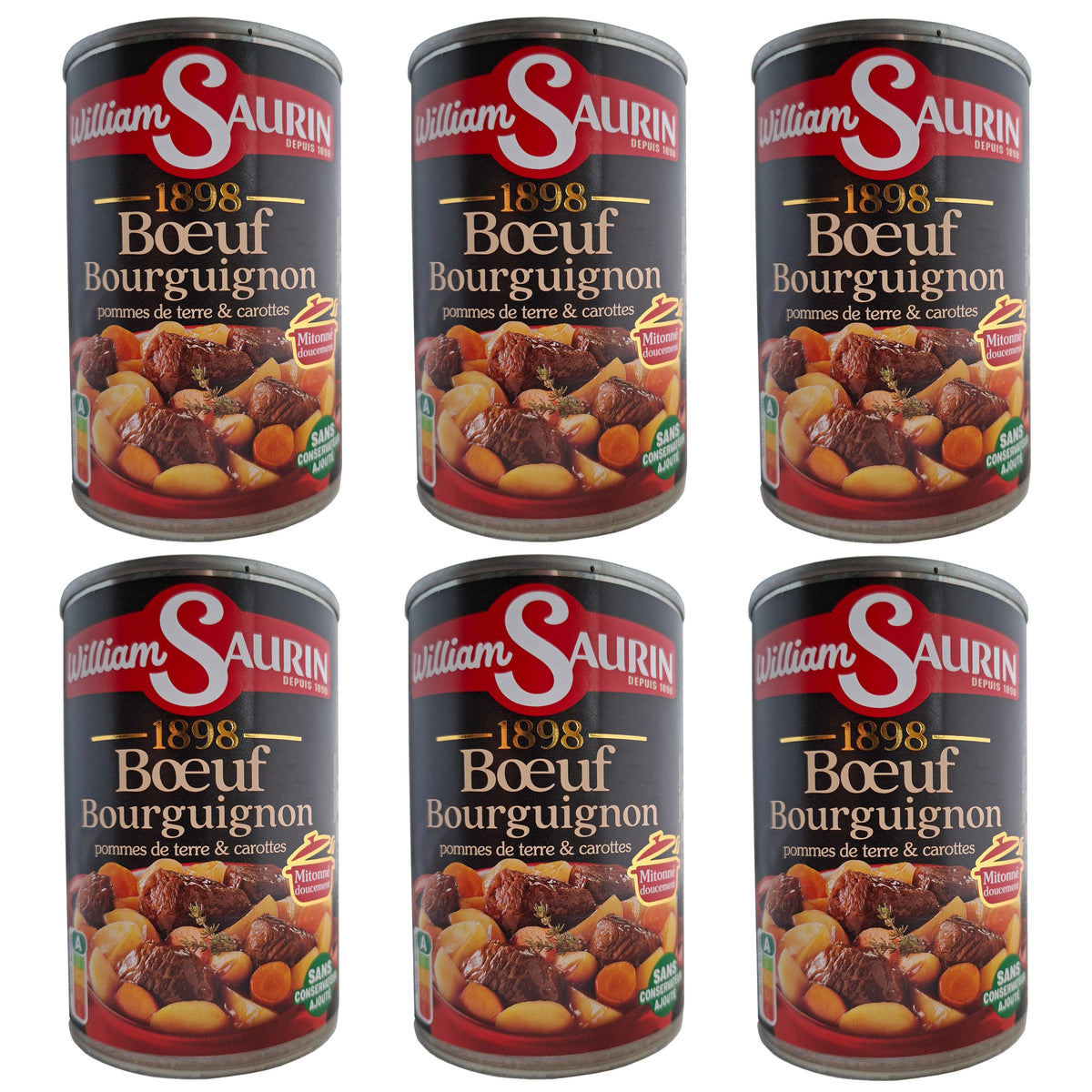 William Saurin Boef Bourguignon 6x400g Dose