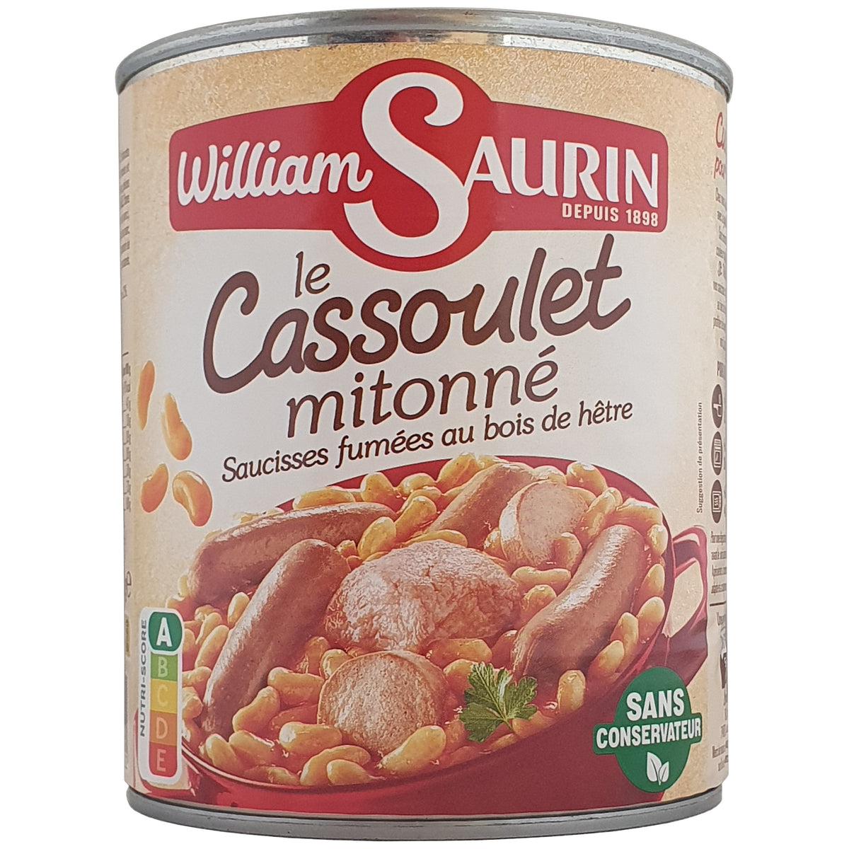 William Saurin Cassoulet mit Würstchen und Fleisch 840g Dose
