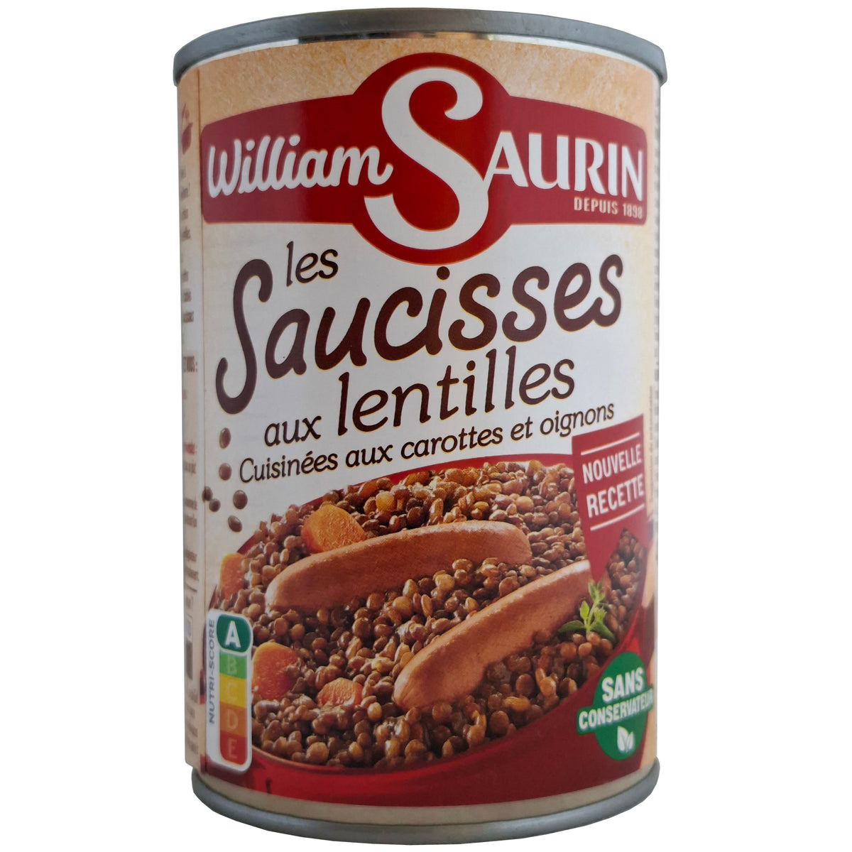William Saurin Würstchen mit Linsen 420g Dose