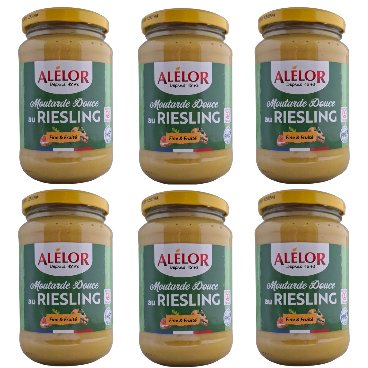 Alélor süßer Senf mit Riesling 6x350g Glas