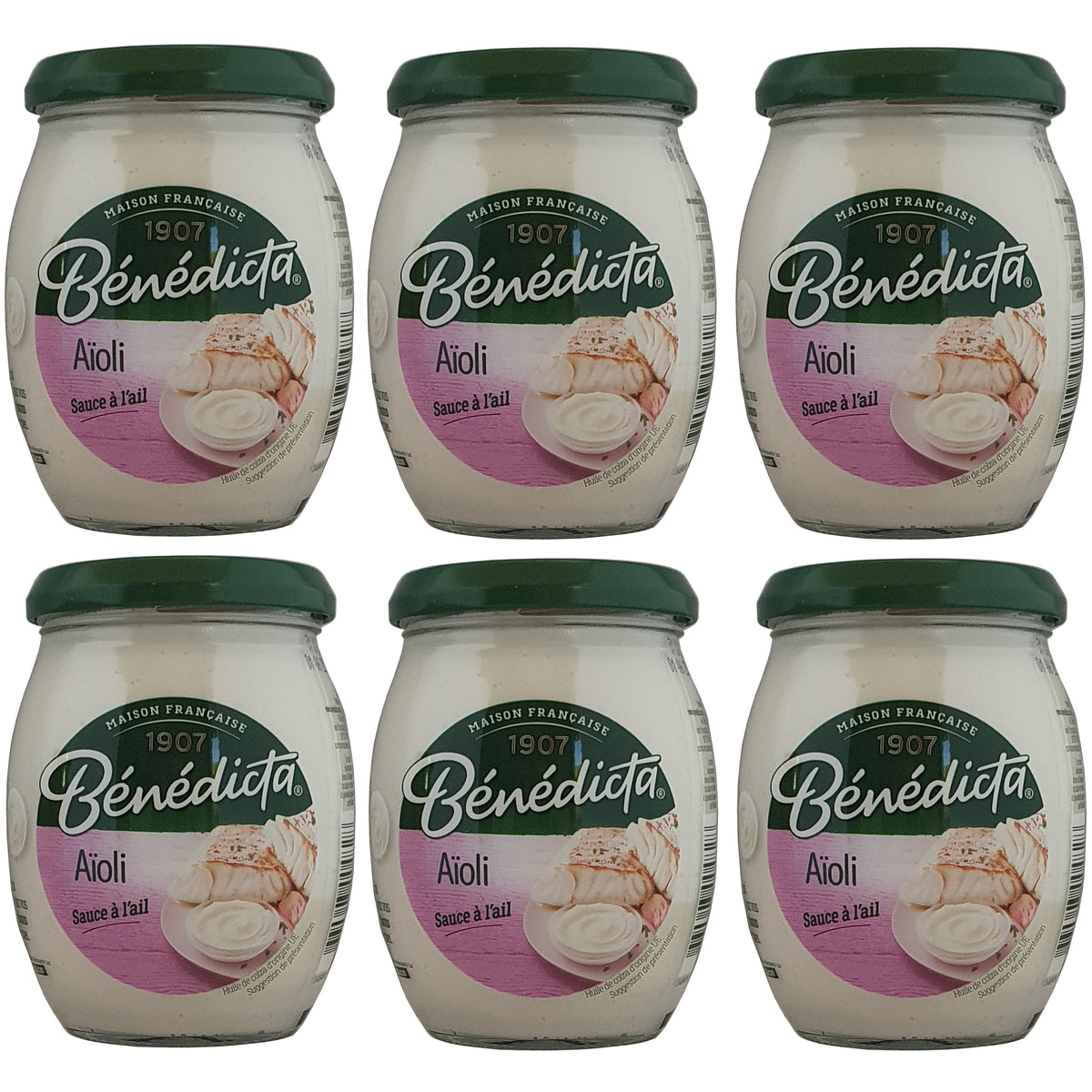 Bénédicta Aioli Sauce 6x260g Glas