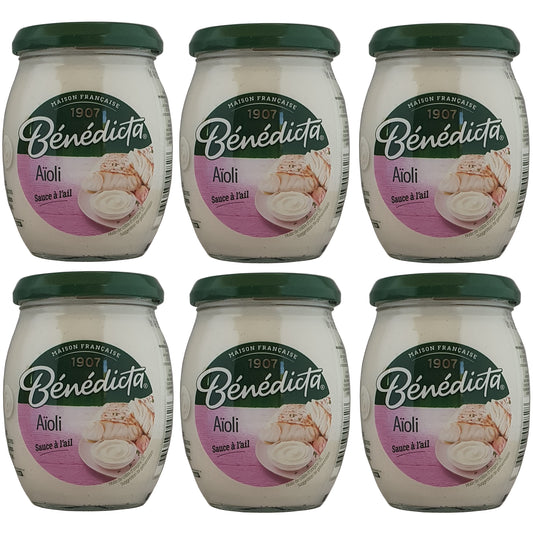 Bénédicta Aioli Sauce 6x260g Glas