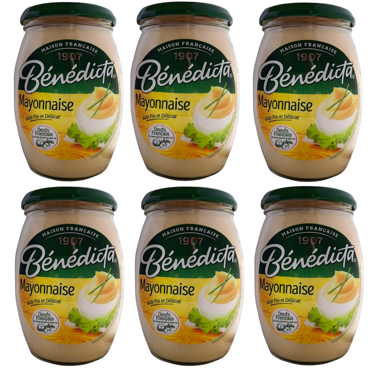 Bénédicta Mayonnaise 6x510g Glas
