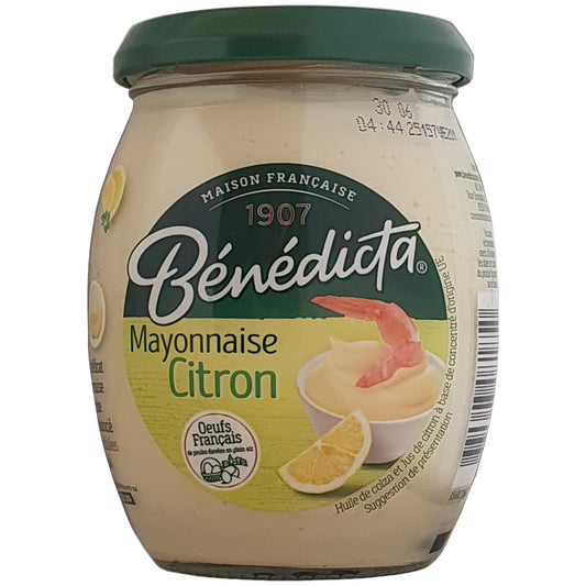 Bénédicta Mayonnaise mit Zitrone 255g Glas
