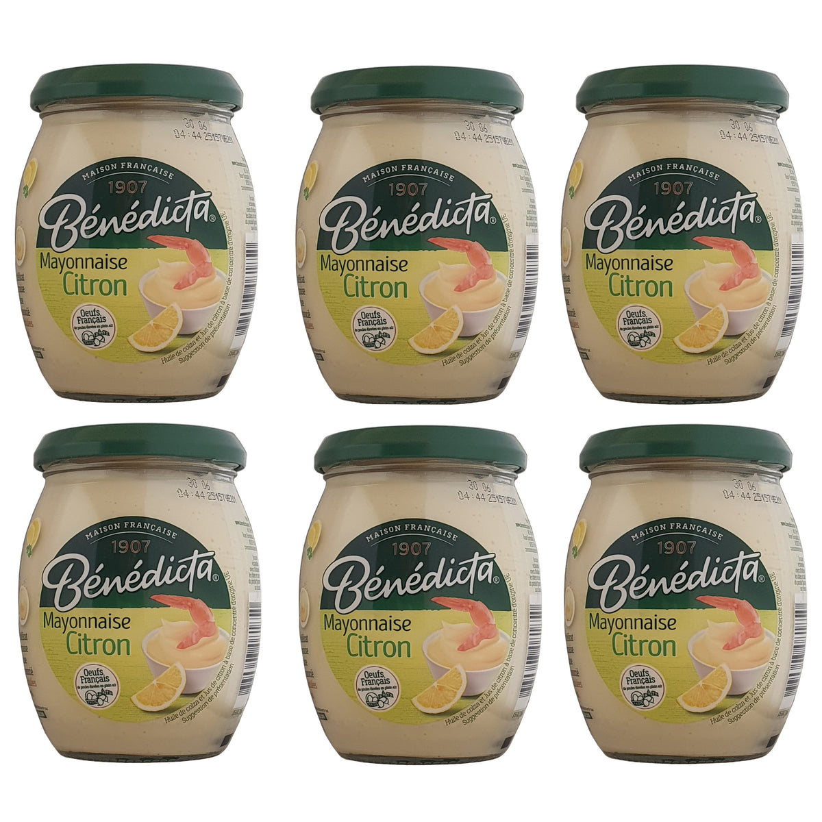 Bénédicta Mayonnaise mit Zitrone 6x255g Glas