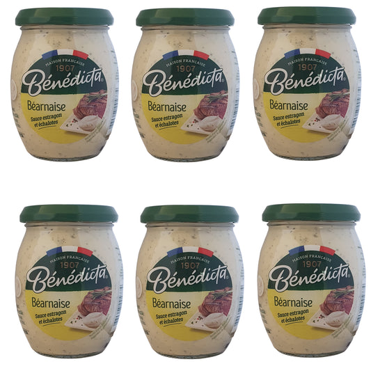 Bénédicta Sauce Béarnaise 6x260g Glas
