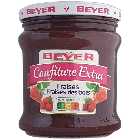 Beyer Erdbeer - Walderdbeerkonfitüre 370g Glas