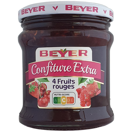 Beyer Konfitüre aus 4 roten Früchten 370g Glas