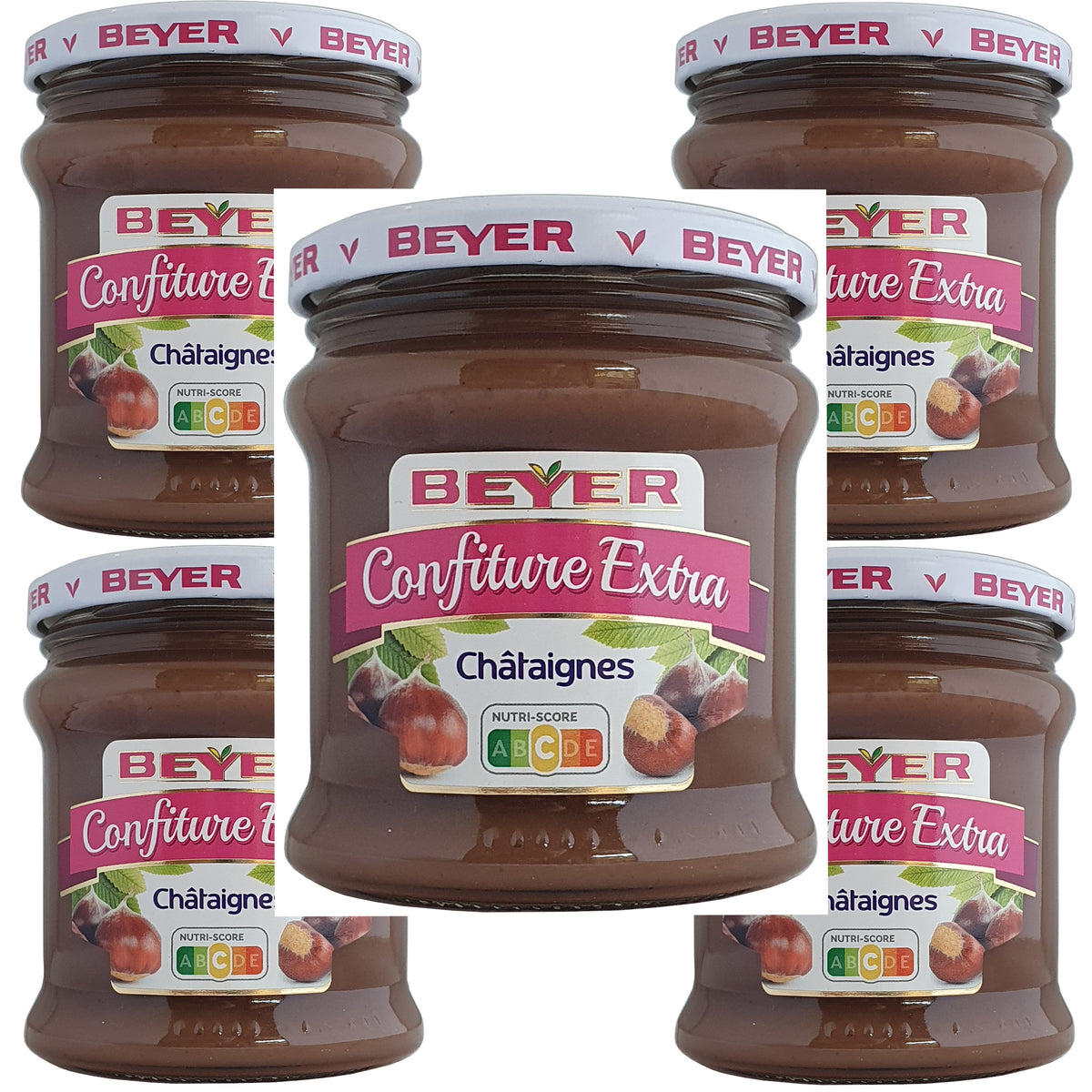 Beyer Konfitüre aus Kastanien 5x370g Glas