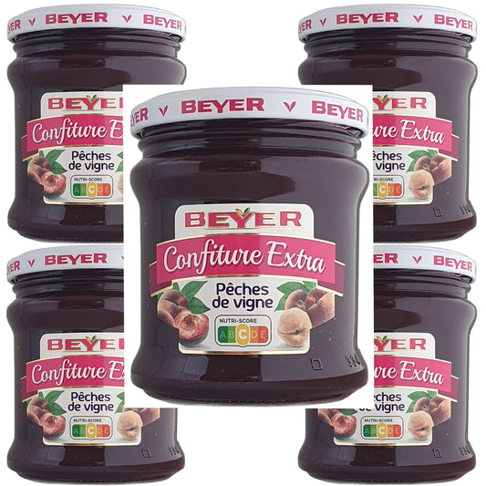 Beyer Konfitüre von Weinbergpfirsichen 5x370g Glas