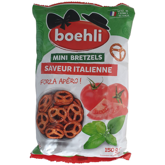 Boehli Mini Salzbrezeln mit italienischen Kräutern 150g Packung