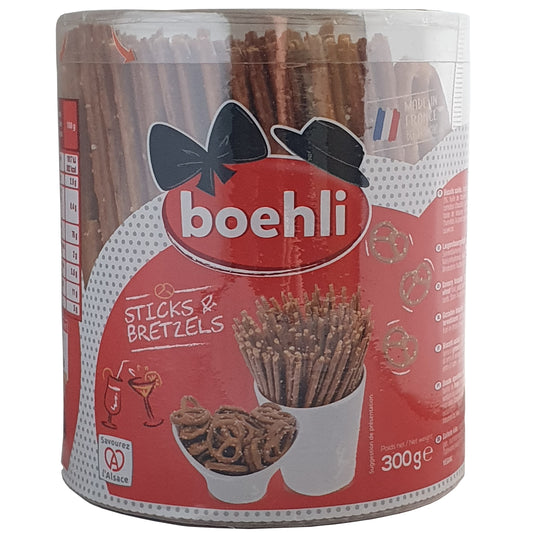 Boehli Salzsticks und Brezeln 300g Dose