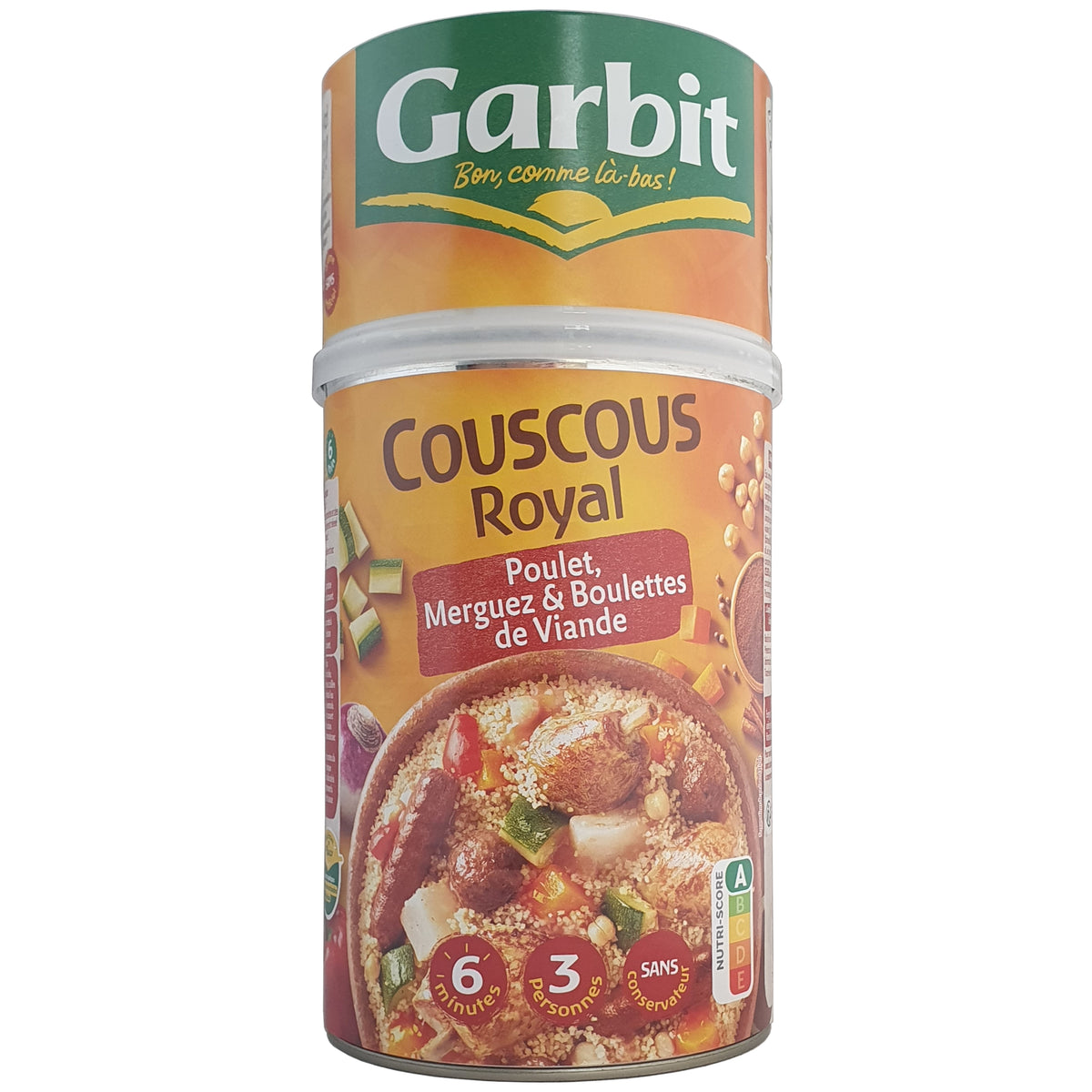 Garbit Couscous Royal mit Huhn, Merguez und Hackbällchen 3 Portionen