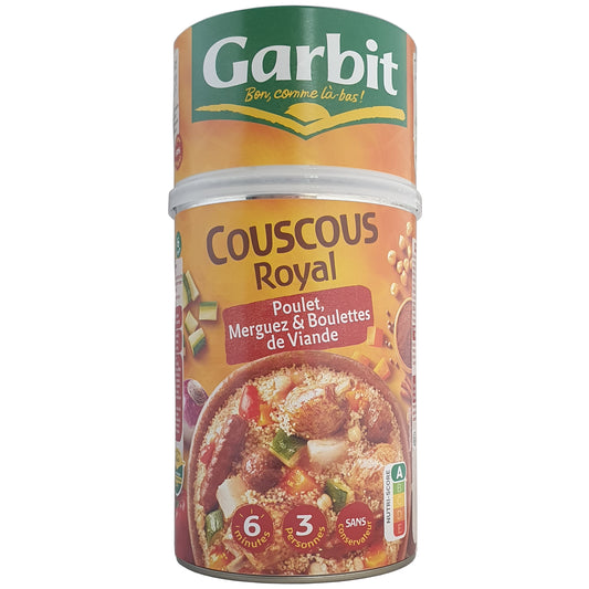 Garbit Couscous Royal mit Huhn, Merguez und Hackbällchen 3 Portionen