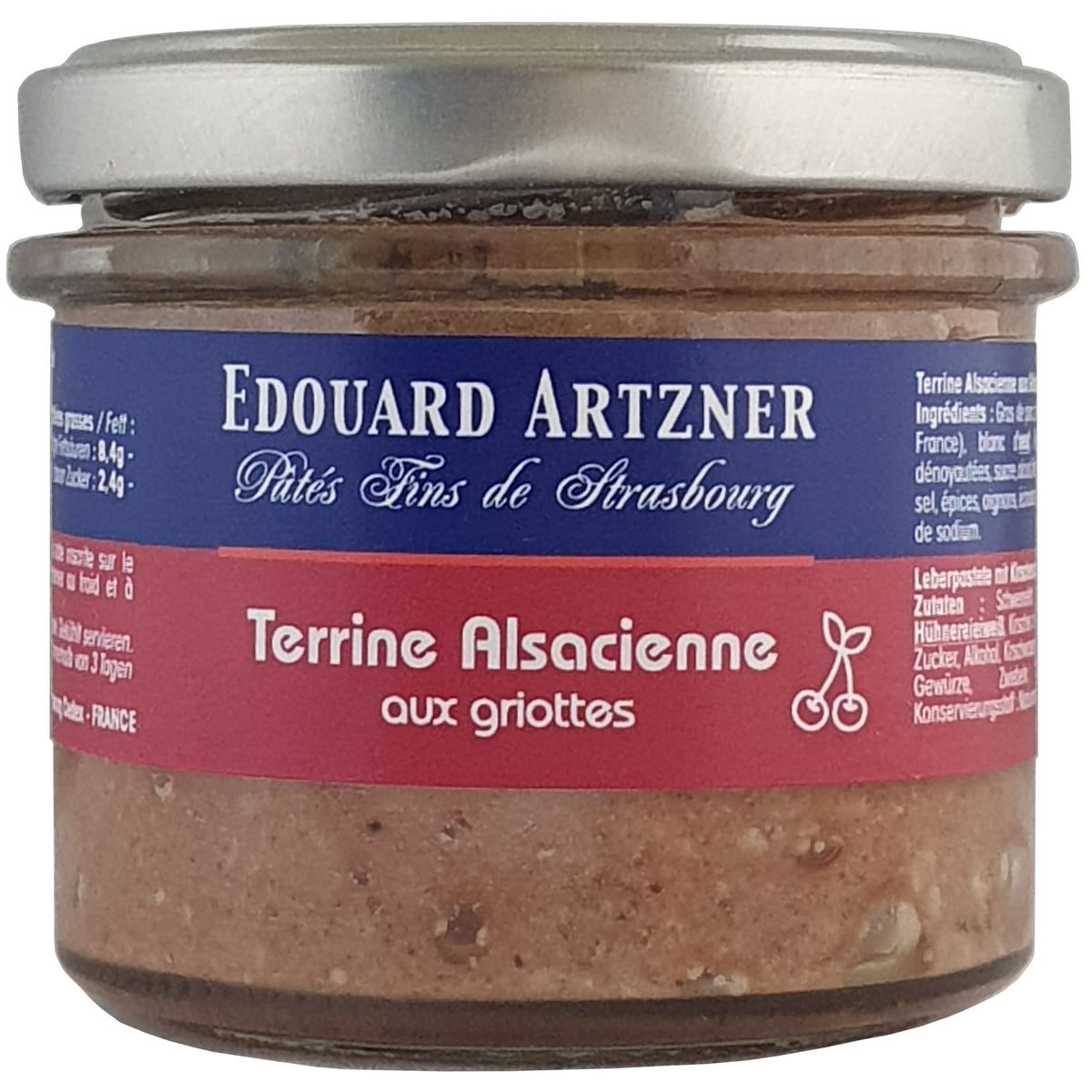 Edouard Artzner Leberpastete mit Kirschen und Kirschwasser 100g Glas