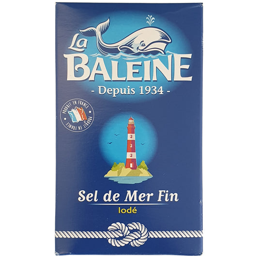 Feines Meersalz mit Jod von La Baleine 1kg Packung
