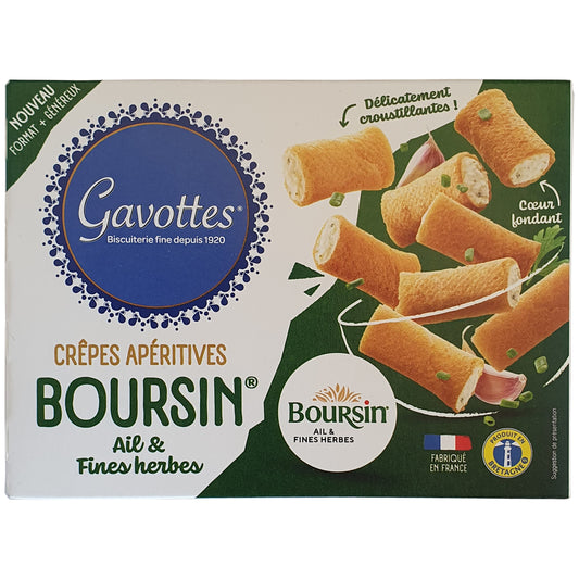 Gavottes Crêpes gefüllt mit Boursin Frischkäse