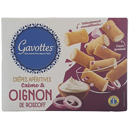 Gavottes Crêpes gefüllt mit Roscoff Zwiebelcreme