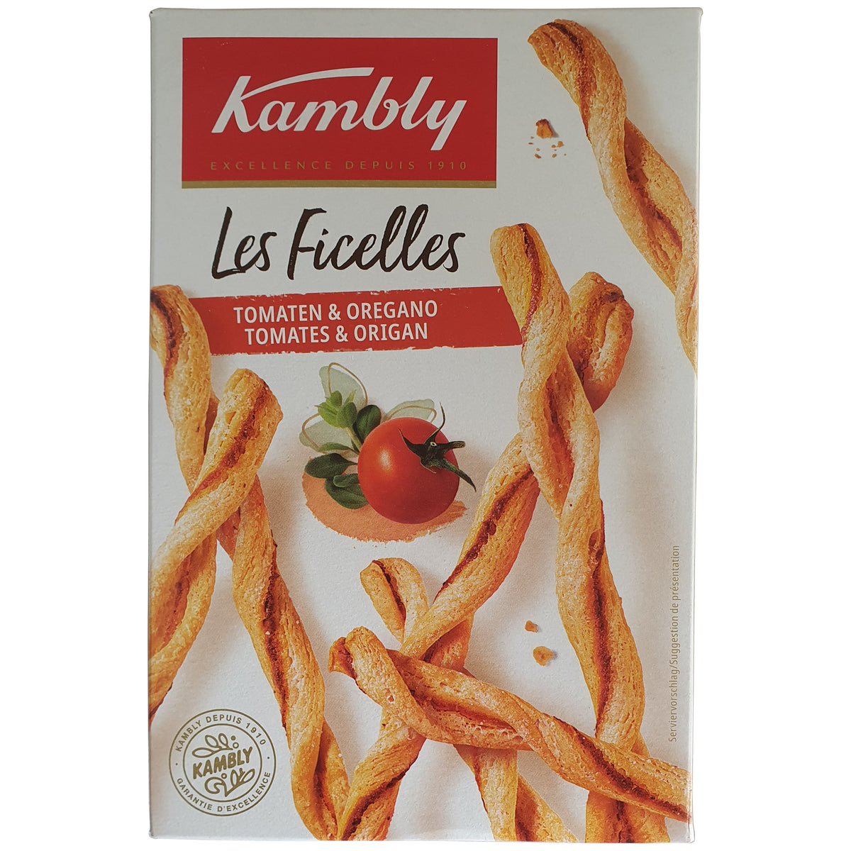 Kambly Les Ficelles Blätterteiggebäck mit Tomaten & Oregano