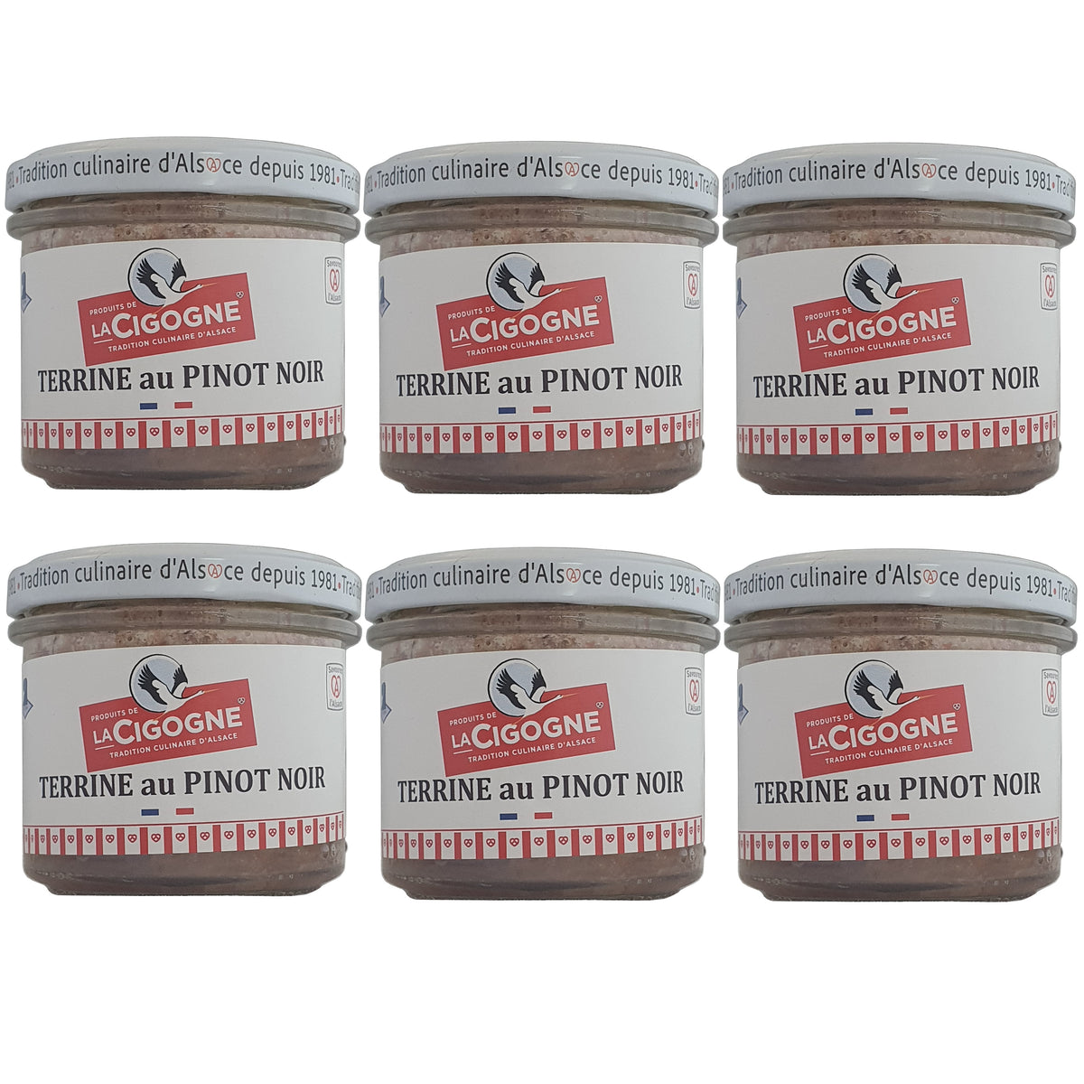 La Cigogne Terrine mit Pinot Noir 6x100g Glas