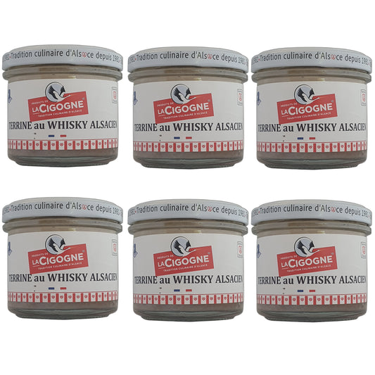 La Cigogne Terrine mit Elsässer Whisky 6x100g Glas