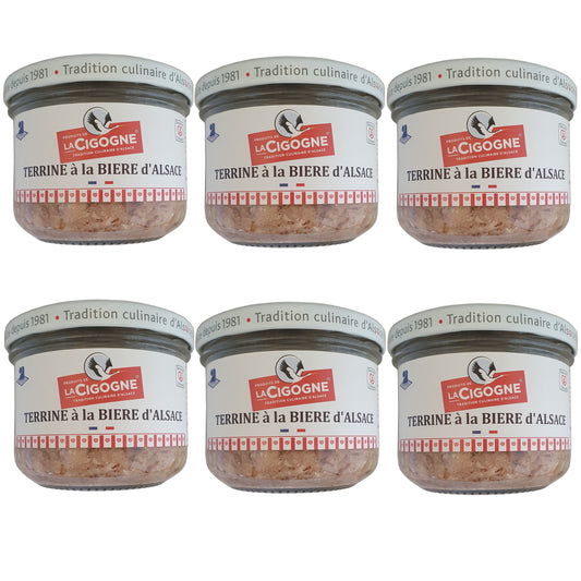 La Cigogne Terrine mit Elsässer Bier 6x180g Glas