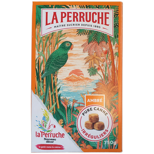 La Perruche braune Rohrzuckerstücke 750g Packung