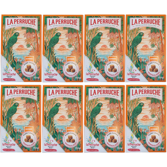La Perruche braune Rohrzuckerstücke 8x750g Packung