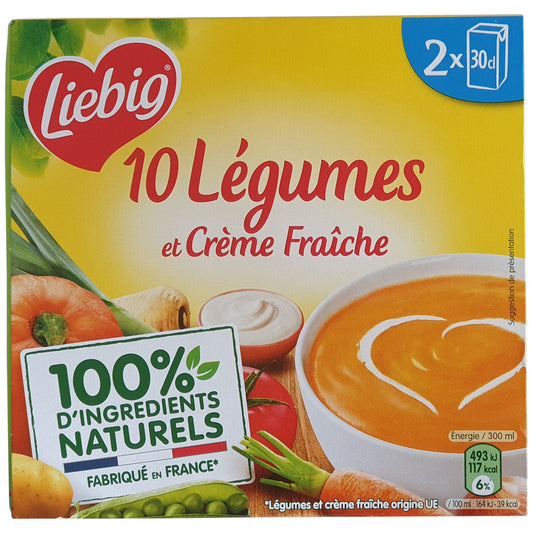 Liebig Gemüsesuppe mit Crème Fraîche 2x300ml Packung