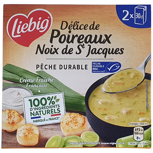 Liebig Lauchsuppe mit Jakobsmuscheln 2x300ml Packung