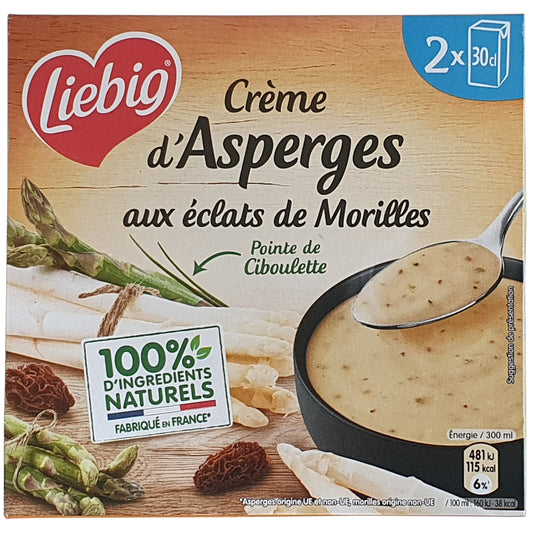 Liebig Spargelcremesuppe mit Morcheln und Schnittlauch 2x300ml Packung
