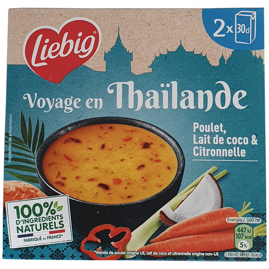 Liebig Thai Suppe mit Huhn, Kokosmilch und Zitronengras 2x300ml Packung