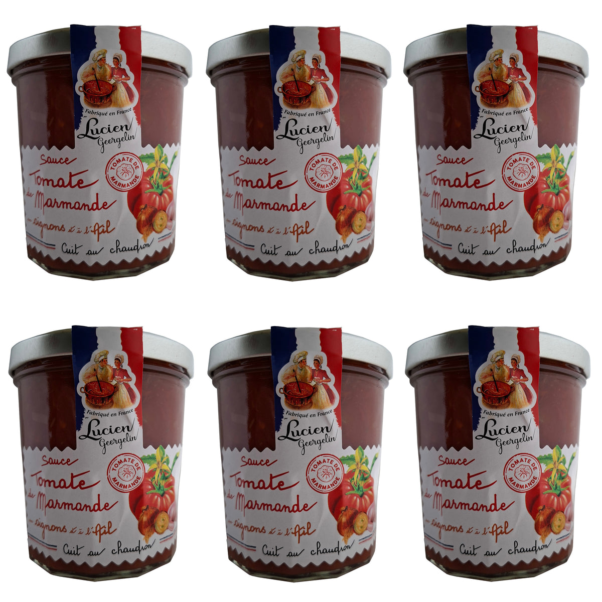 Lucien Georgelin Tomatensauce aus Marmande Tomaten 6x300g Glas