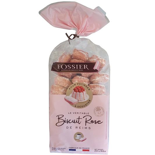 Fossier - Rosa Biskuits 250g Packung