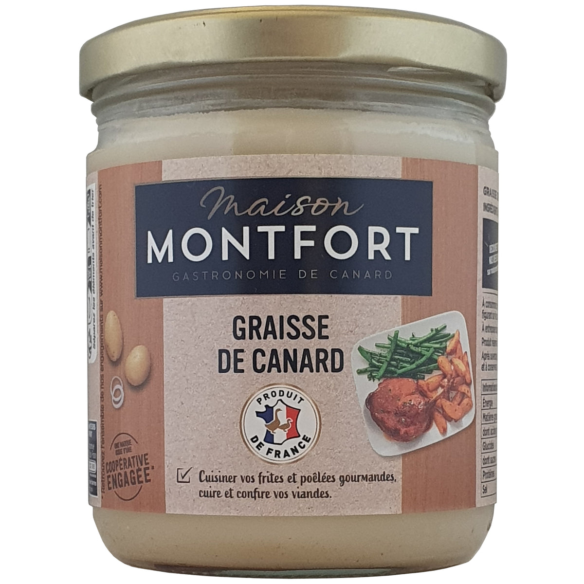 Maison Montfort Entenfett, leicht gesalzen 320g Glas