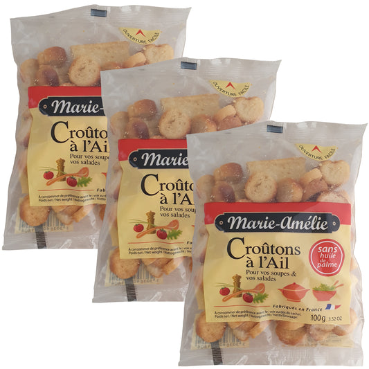Marie-Amélie Croûtons mit Knoblauch 3x100g Packung