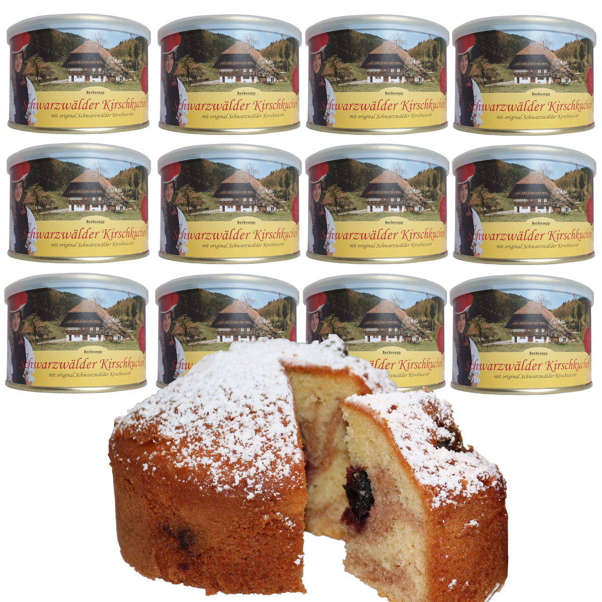 Schwarzwälder Kirschkuchen in der Dose 12x160g
