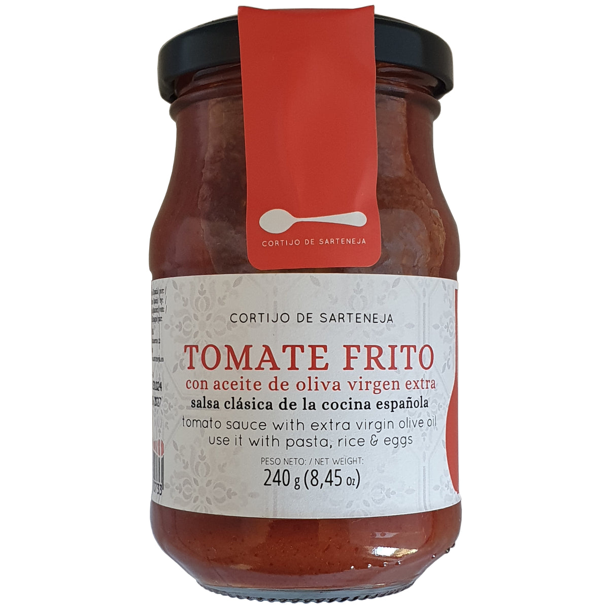 Spanische Tomatensauce mit Olivenöl und Meersalz 240g Glas